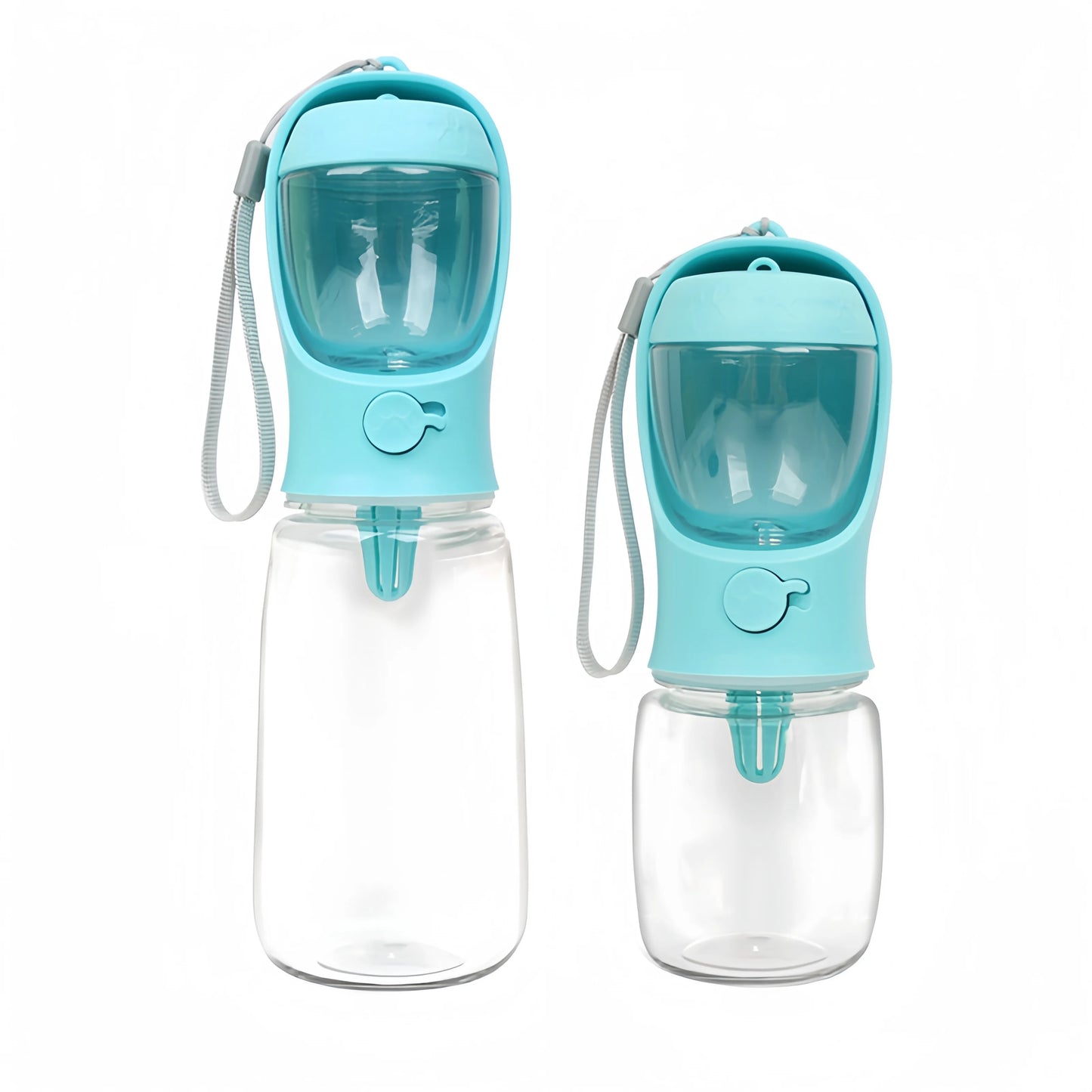 Portable Dog Water Bottle with Food Compartment – Leak-Proof Travel Design