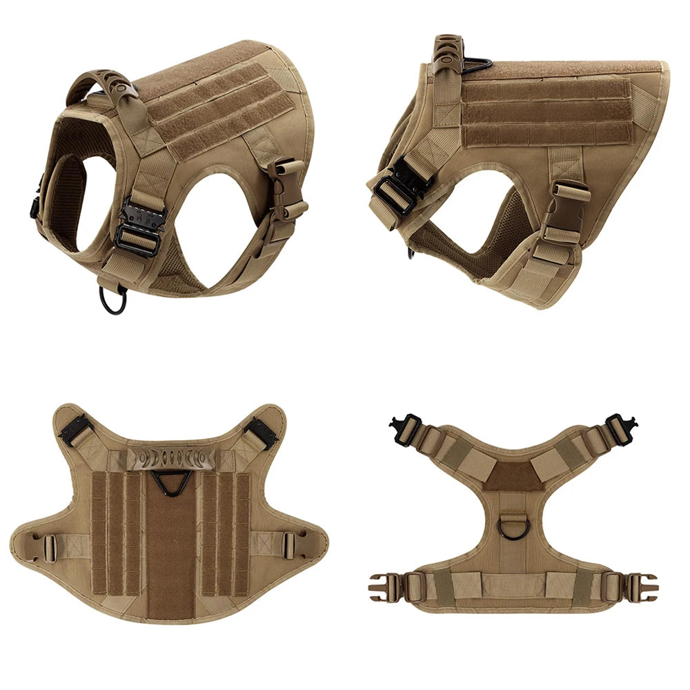 Premium Tactical Dog Harness & Leash Set – Heavy-Duty Training Gear for Medium & Large Dogs