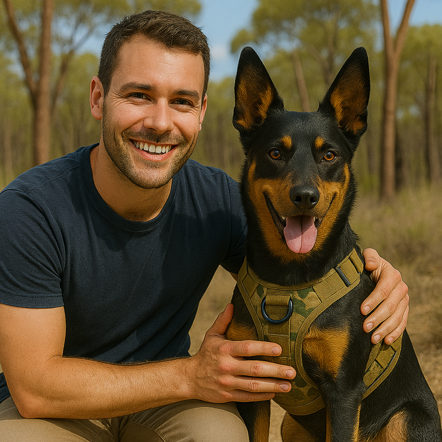 Premium Tactical Dog Harness & Leash Set – Heavy-Duty Training Gear for Medium & Large Dogs