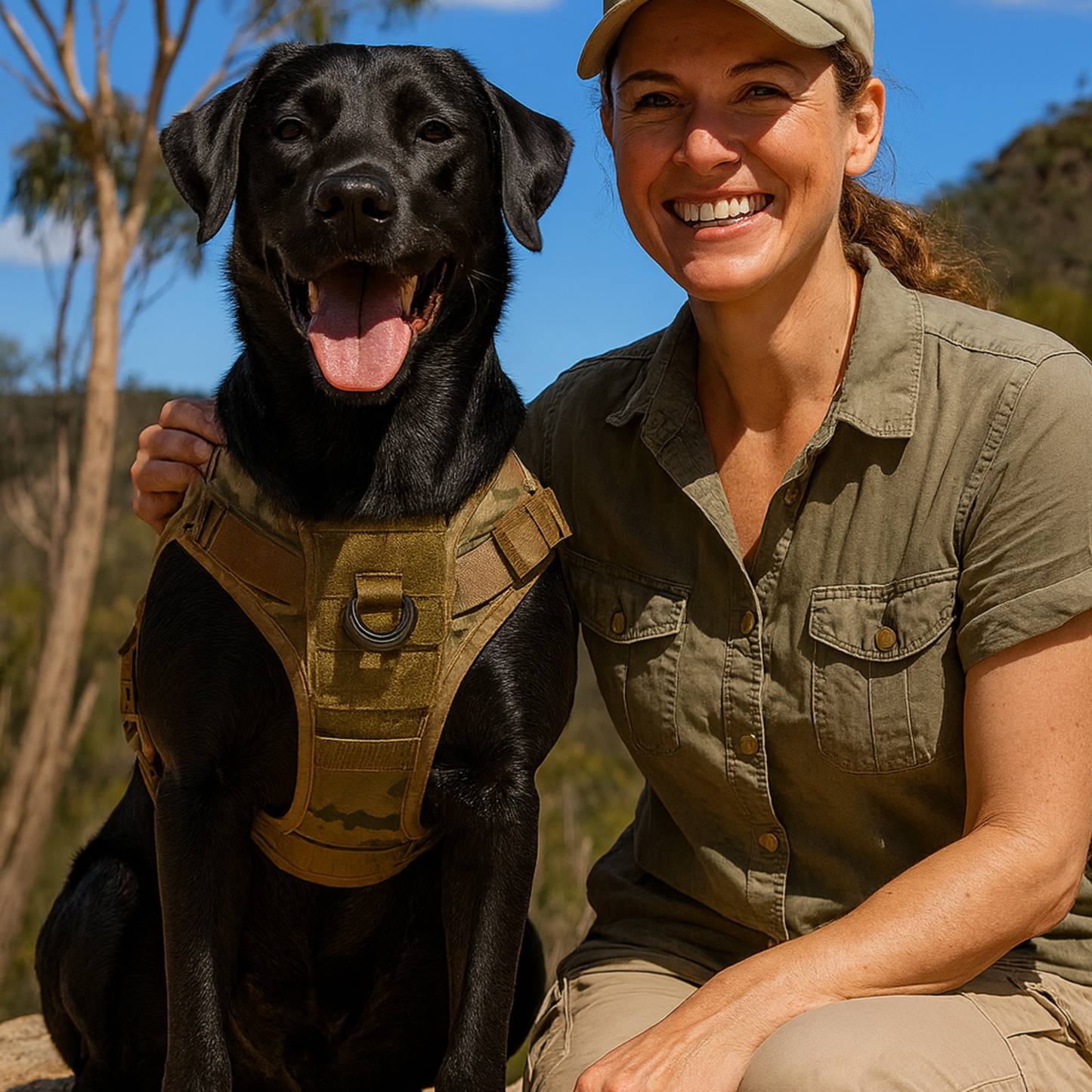 Premium Tactical Dog Harness & Leash Set – Heavy-Duty Training Gear for Medium & Large Dogs