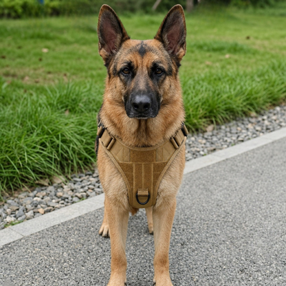 Dual-Clip Tactical Dog Harness & Leash Set