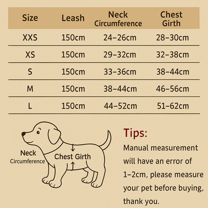 Small Dog Harness & Leash Set – Lightweight, Escape-Proof Vest for Toy Breeds