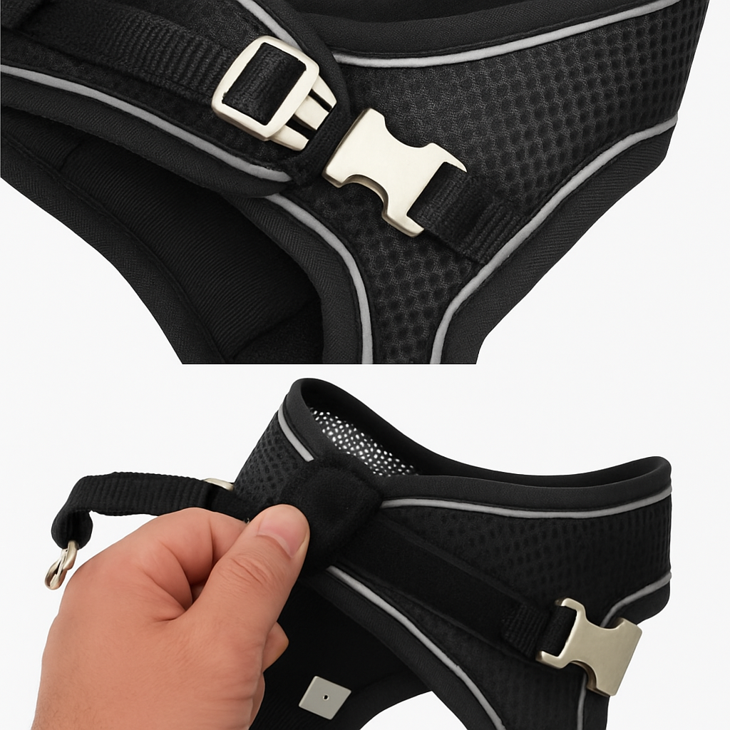 Small Dog Harness & Leash Set – Lightweight, Escape-Proof Vest for Toy Breeds