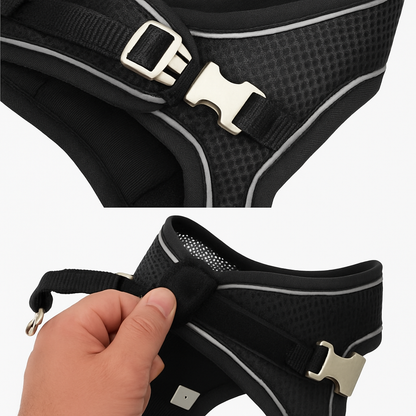 Small Dog Harness & Leash Set – Lightweight, Escape-Proof Vest for Toy Breeds