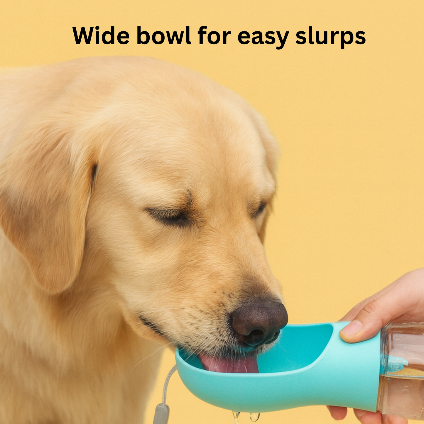 Portable Dog Water Bottle with Food Compartment – Leak-Proof Travel Design