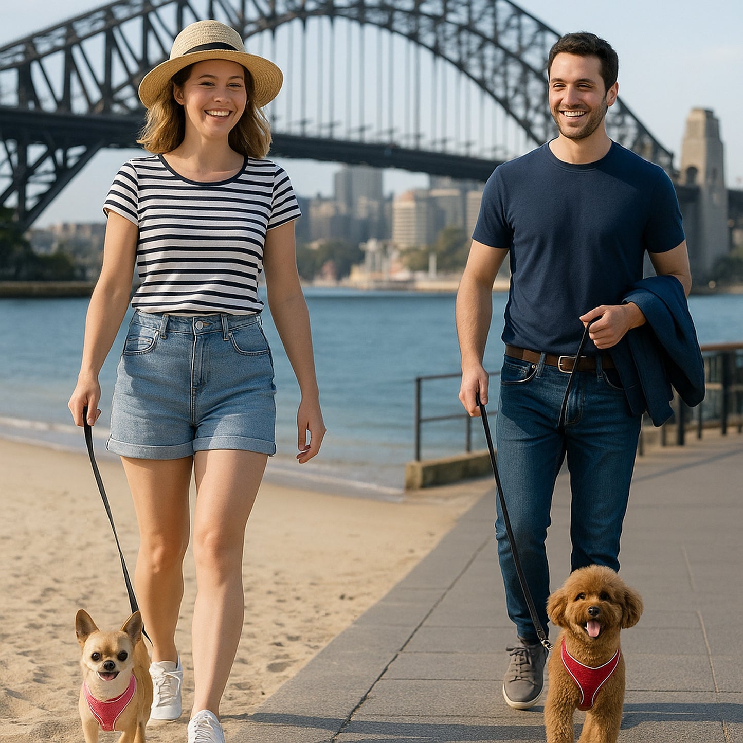 Small Dog Harness & Leash Set – Lightweight, Escape-Proof Vest for Toy Breeds