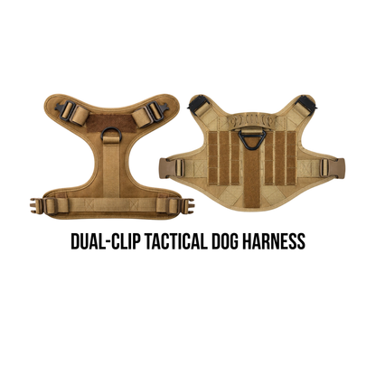 Dual-Clip Tactical Dog Harness & Leash Set
