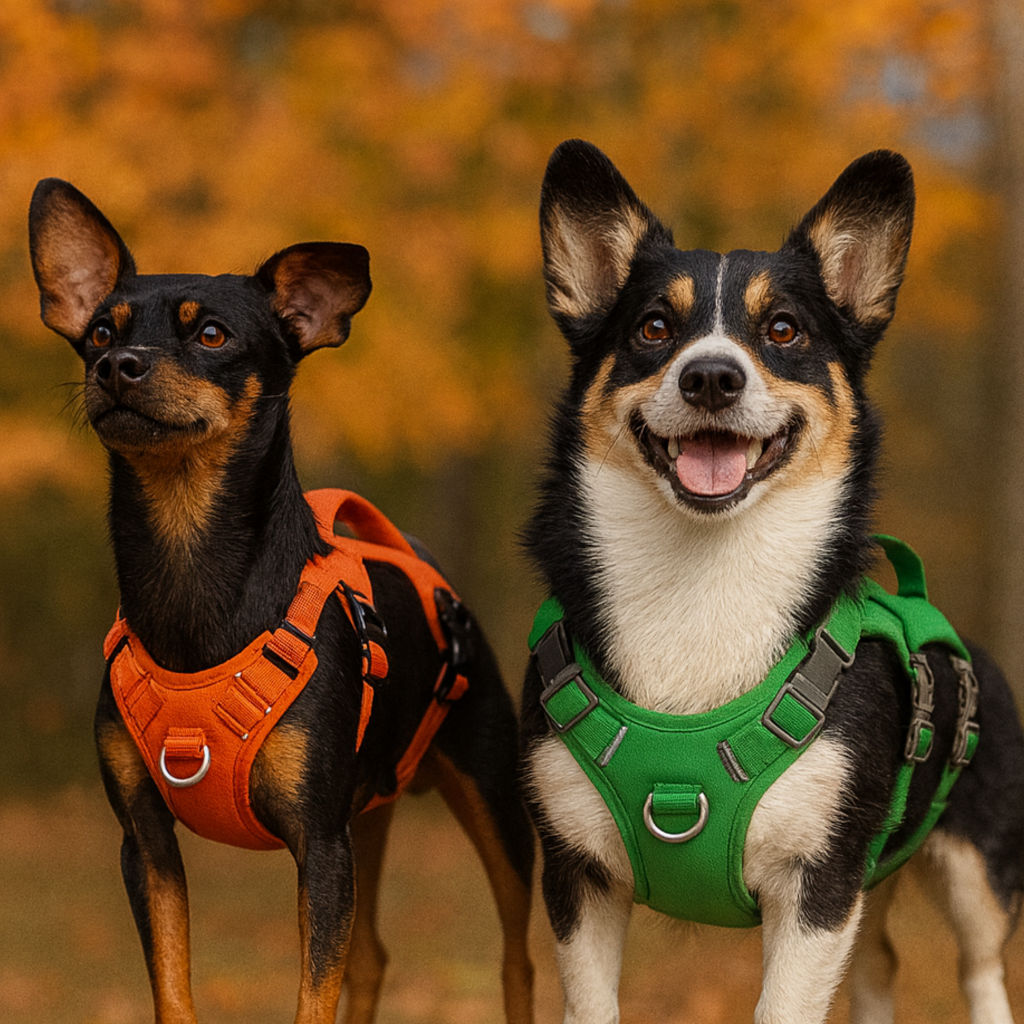 Reflective Escape-Proof Dog Harness – Adjustable No-Pull Vest for Small and Medium Dogs