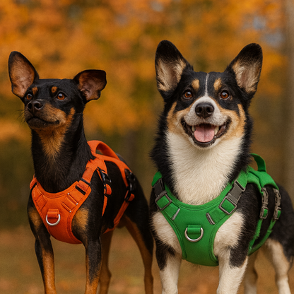 Reflective Escape-Proof Dog Harness – Adjustable No-Pull Vest for Small and Medium Dogs