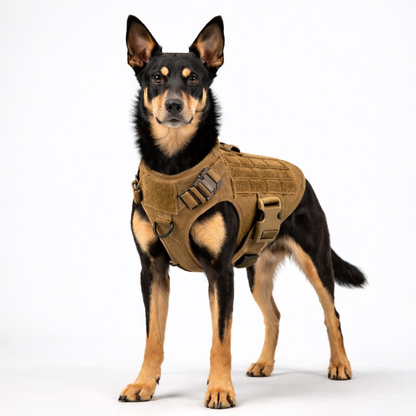 Dual-Clip Tactical Dog Harness & Leash Set