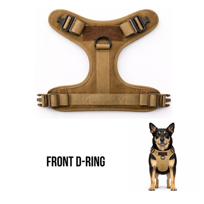 Dual-Clip Tactical Dog Harness & Leash Set